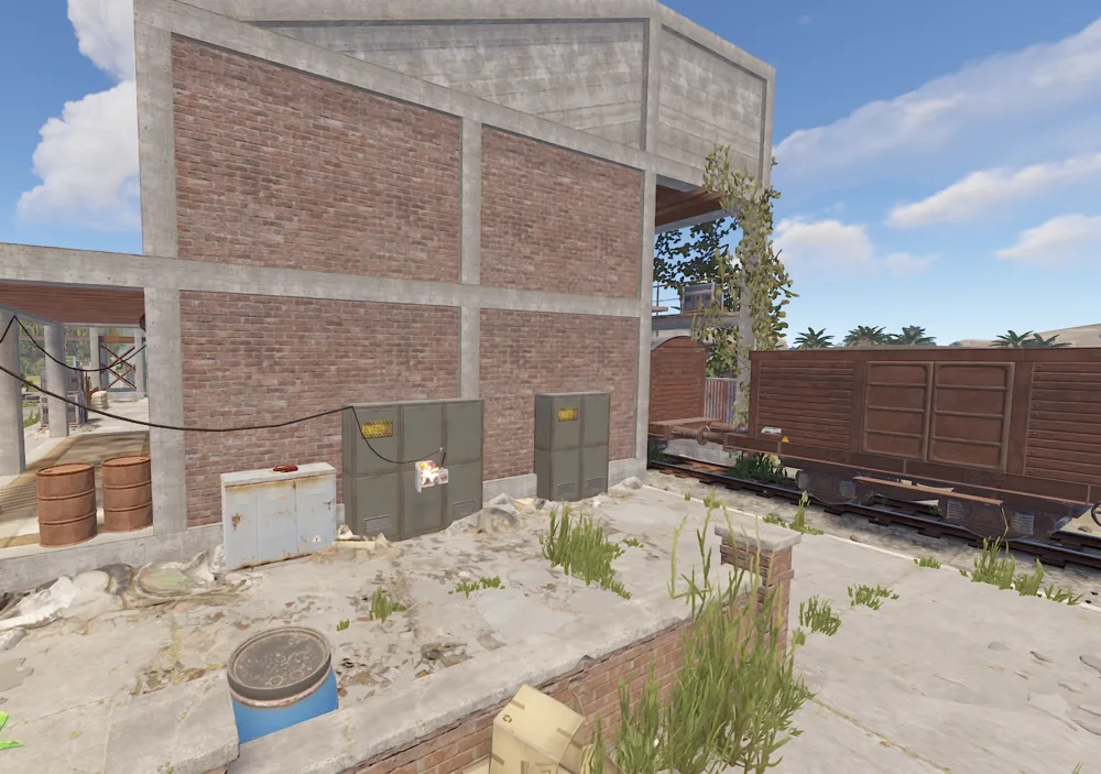 Military Station footbridge route